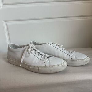 Common Projects Achilles Low Leather Sneakers – Men’s Size 12 – White